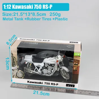 Dítě je 1:12 měřítku malé KAWASAKI 750 R-P Z750 road hvězdičkový super bike Motocykl lití moto sport DOHC Model vozu dárek hračka