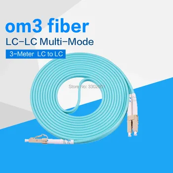 FANMI 3 M LC-LC 3M Multi-Mode OM3 Vlákna Kabelu Multimode Duplexní Vlákno Optický Propojovací Patch Kabel
