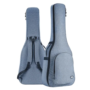 FISHMAN KYTARY 41 Inch Akustická Klasická Kytara Bag Pouzdro Batoh 25mm Zahustit s dvojitými Ramínky,Modrá