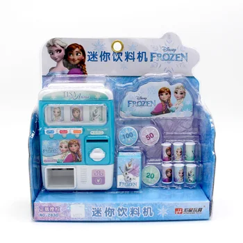 Frozen dětský Simulace Mini-coin-operated Nápojový Automat samoobslužný Nápojový Roztomilé Zábavné Hračky Pro Děti