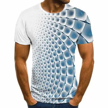 Fun Water Drop Grafické T-shirt Ležérní Pánské T-shirt Módní 3D Harajuku Topy Léto O-Neck Plus Velikost Streetwear