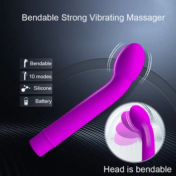 G Spot Vibrátor pro Vagina Stimulace Měkký Ohebný Vibrátor Klitorisu Vibrátor 10 Vibrační Dospělé Sexuální Hračky pro Ženy, a Pár