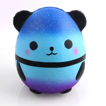 Galaxy Rozmačkaný Panda Přebít Antistresová Hračka Roztomilé Modré Panda Squishi Román Vtipné Hračky Pro Děti Antistresová Pomalu Rostoucí Případě
