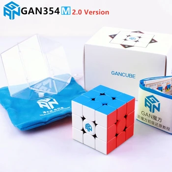 Gan354 M V2 3x3x3 Magnetické Rychlost Cube Stickerless Profesionální GAN 354 M Puzzle Magic Cube Vzdělávací Hračky pro Děti