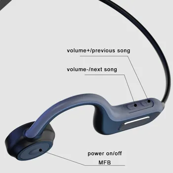 GGMM Nové Příjezdu Kostní Vedení Headset 8G Paměti, Vestavěný Bluetooth 5.0 Titanium Open Ear Handsfree IPX67 Venkovní MP3 Přehrávač