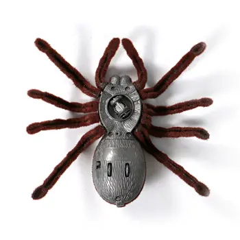 Halloween Rekvizity Simulace Složité Hračky Dálkové Ovládání Děsivý Plyšový Velký Pavouk Tvar Děti Horor Složité Hračky
