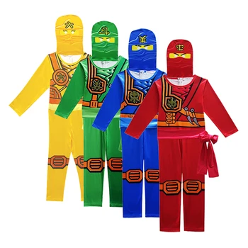 Halloween Vánoční Večírek Ninja Superhrdina Cosplay Kostým LEGO NINJAGO Advanced Poslední Roli Hrají Dívky A Chlapci Kombinéza