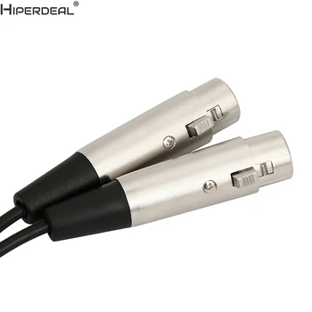 HIPERDEAL 3Pin XLR SAMEC na dual 2 SAMICE jack Y SPLITTER mikrofon kabel mikrofonu kabel Oct27 HW