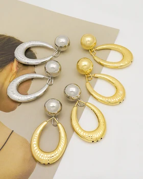 Houpat drop zlaté Náušnice, Šperky, Doplňky Africké Ženy svatební dar Geometrické módní velké velikosti Náušnice