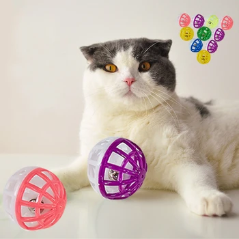 Hračka Kočka Míček Plastové Duté Bell 3,8 cm Cat zábava házet PET plastové catnip