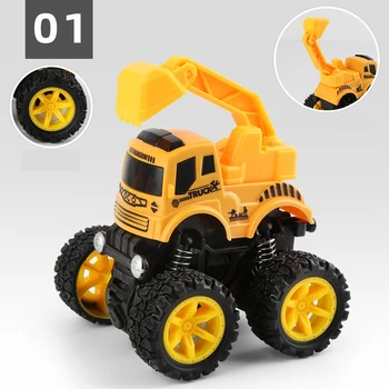 Hračky Auto-4 Styly Mini Inerciální Inženýrství Vozidla Bagr Mixér Pro Děti Zábavné Kluk Inženýrství Truck Model Auta Hračky