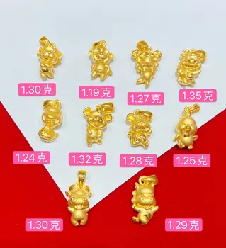 HX 24K Ryzího Zlata Přívěsek Skutečné AU 999 Solid Gold Kouzlo Pěkné Lesklé Srdce Luxusní Módní Klasické Jemné Šperky Hot Prodej Nové 2020