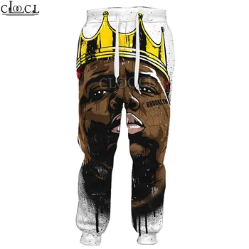 HX Nejnovější Rapper Biggie Smalls 3D Tisk Kalhoty Unisex Módní Ležérní Hip Hop Divoké Harajuku Neformální Tepláky Kalhoty