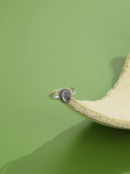 INALIS Vintage Oválný Přírodní měsíční Kámen Prsteny Pro Ženy 925 Stříbrný Prsten Vysoce Kvalitní Výročí Dárky Jemné Šperky Doporučit