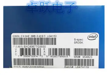 Intel Celeron Procesor G3930 Krabici procesoru LGA1151 14 nanometrů Dual-Core funguje správně Desktop Procesor