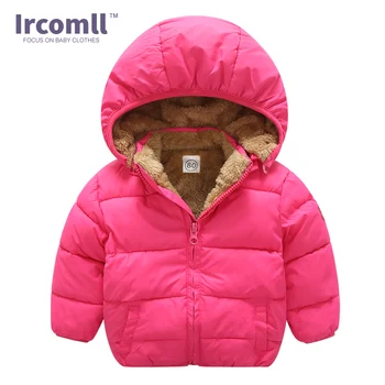 Ircomll Plyšové Teplé Thinck Kabát, Děti Oblečení, Baby Batole Dívky Zimní S Kapucí Svrchní Bundu Pro Chlapce, Dívky