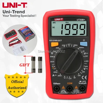 JEDNOTKA UT33A+/UT33B+/UT33C+/UT33D+ Palm Velikost Multimetr; Odpor/Kapacitní odpor/Teplota/NCV Test, Podsvícení