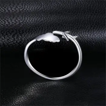 JewelryPalace Globální Letadlo Prsten 925 Sterling Stříbrné Prsteny pro Ženy, Otevřené Stohovatelné Kroužky Stříbro 925 Šperky, Jemné Šperky