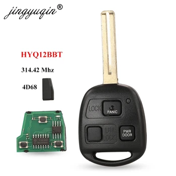 Jingyuqin Dálkové Klíč 3 Tlačítka 4D68 Čip 314.4 MHz FOB pro Lexus RX330 RX350 RX400h HYQ12BBT 89070-48821