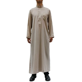 Jubba Thobe Karftan pro Muže Islámské Oblečení, Muslimské Módě Dubaj Eid Mubarak Arabské Saúdská Arábie, Turecko Dlouhé Roucho Abaya Šaty