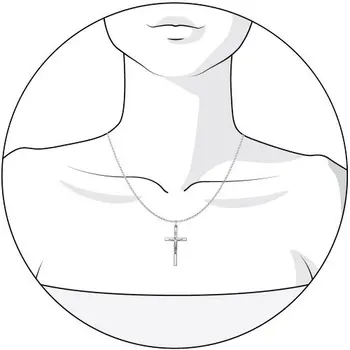 Katolický kříž SOKOLOV stříbrná módní šperky 925 dámské/pánské, samec/samice
