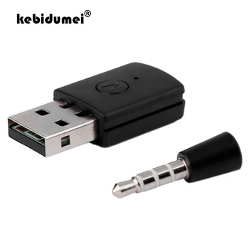 Kebidumei 3,5 mm USB Bluetooth Dongle USB Adaptér Bluetooth 4.0 pro PS4 Stabilní Výkon Bluetooth Sluchátka s kabelem