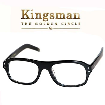 Kingsman Brýle Tajné Služby Zlatého Kruhu Eggys Cosplay Top Acetát Rám Jasné Objektiv Brýle Pro Muže Britský Styl