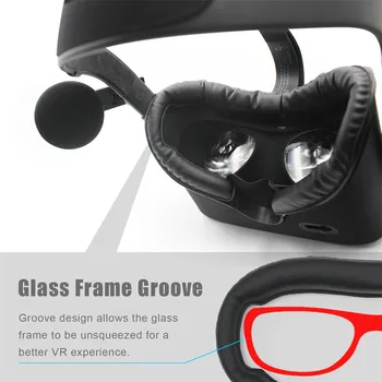 Komfortní výměna příslušenství pro oculus Rift, playstation vr klasické Oční Maska Podložka Měkká Snadné Čištění Kůže Pro Oculus Rift
