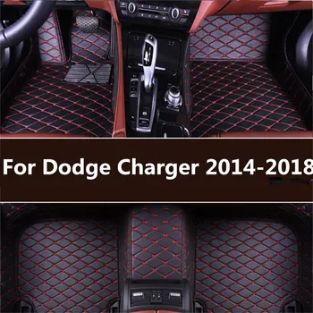 Kožené auto podlahové rohože pro Dodge Charger 2016 2017 2018 Vlastní nohy Podložky auto koberce auto se vztahuje
