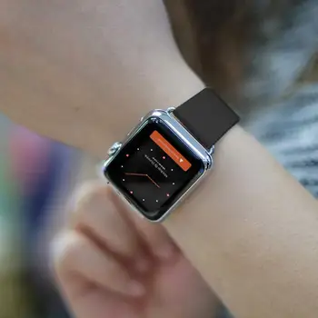 Kožený náramek loop 40 44 mm pro Apple watch Band 5 4 Moderní styl náramek popruh 38 42 mm příslušenství pro iwatch 3 2 1 Correa