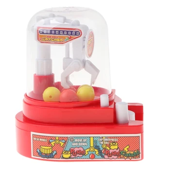 Kreativní Mini Candy Grabber Stroj Hračka Dráp Jeřáb Míč Catcher Hra Automat s Koule, Děti, Hračky, Dárky - Červená
