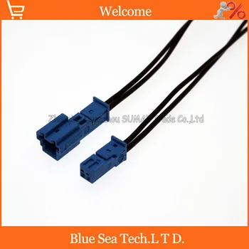 Kvalitní modré Auto Reproduktor konektor,Auto stereo konektor,Auto lampa konektor s 10cm kabel pro BMW X1 X3 X5 auto ect.