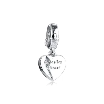 Lady & Tramp Srdce Houpat Kouzlo pro Výrobu Šperků Pár Psů Krásné Korálky pro Náramky & Náramky Stříbro 925