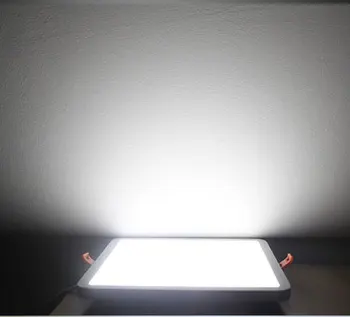 LED LED Panel Světla Ultratenkých Zapuštěné AC85-265V Vnitřní Panel Světla Náměstí LED Bílá Shell Náměstí Pláště Svítidla