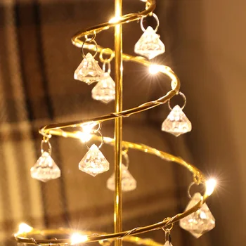 LED Vánoční Strom, psací Stůl Světlo, Baterie Nový Rok Noční světlo Domova dětský Pokoj, Ložnice Dekorace Světlo Vánoční Dárek