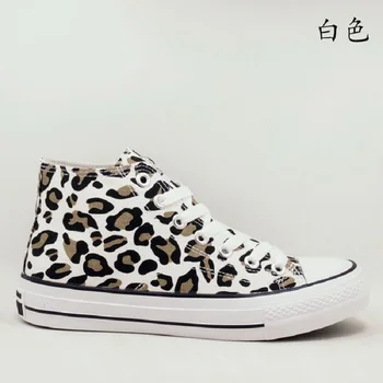 Leopard print plátno boty mužské nový styl student je populární boty korejské edition trend zlatíčka vysoké horní palubě boty