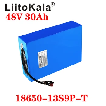 LiitoKala 48V 30ah 18650 13S9P Elektrické Kolo Baterie 48V 30AH 1000W Lithium Baterie Vestavěný 20A BMS Elektrická Kola Motor XT6