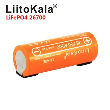 LiitoKala Lii-40E 3.2 V 26700 dobíjecí LiFePO4 battery pack 4000mah lithium cell pro 24V e-bike powe +DIY Nikl listů