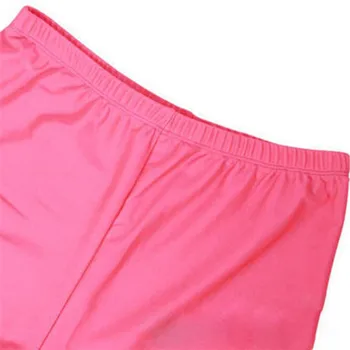 LJCUIYAO Candy Neon Legíny Pro Ženy Nové Pevné Vysoká Protáhl Legging Kalhoty Girl Oblečení, Taneční Kalhoty Letní Mid-Telátko Legíny