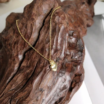 LouLeur 925 sterling silver ananas srdce přívěsek náhrdelník zlato kreativní design kouzlo neckalce pro ženy zlaté šperky, přívěsky