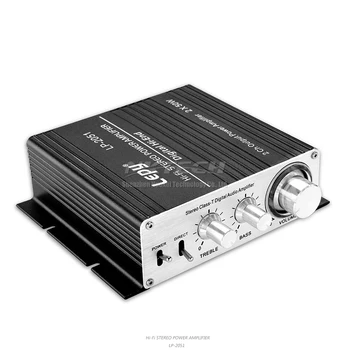 LP-2051 Lepy Hi-Fi Stereo Zesilovač Digitální Přehrávače Hi-End BASS Třídy-T 2CH Tri-cesta 2x 50W RMS Audio Auto Home MP3 AMP DIY