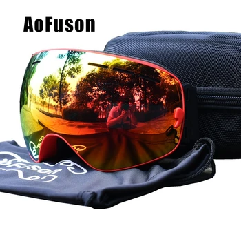 Lyžařské Brýle,Zimní Sporty na Sněhu Snowboardové Brýle s Anti-fog UV Ochrana pro Muže, Ženy, Mládež sněžném Skútru, Lyžování, Bruslení maska