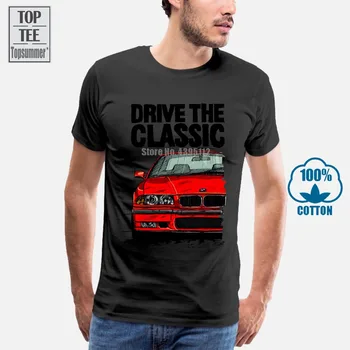 Léta 2018 Krátký Rukáv Plus Velikost Disku Klasické Německo Classic Legenda Auto E36 Červené Auto Logo T Shirt Grey T Shirt 019076