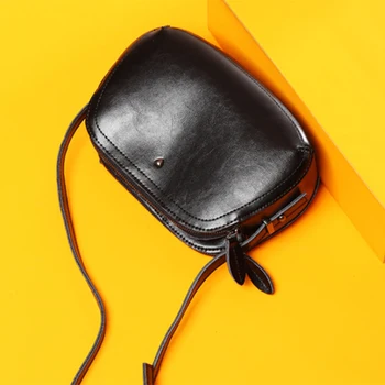 MAHEU Originální kožené tašky přes rameno pro ženy 2019 dvojitý zip mini taška na telefon peněženky sling tašky žena strany tašky