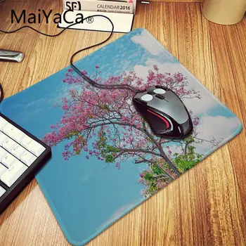 Maiyaca Cool Nové růžové třešňový květ strom Kancelářské Myši Hráč Měkká Podložka pod Myš Herní Přehrávač psací stůl mat notebook Gumovou Podložku pod Myš anime