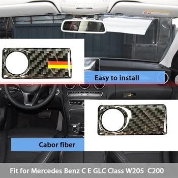 MCrea Car Styling 3D Nálepky Pro Mercedes Benz W205 C-GLC Třídy E AMG Co-pilot Rukavice Úložný Box kliky Dveří Mísy Příslušenství