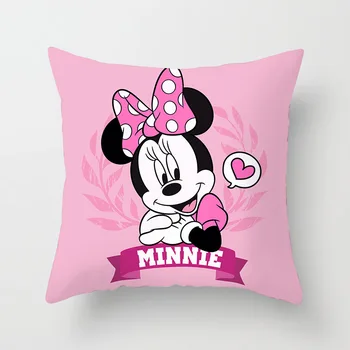 Mickey Mouse Polštář Kryt Disney Polštářky Minnie Domácí Textilní 45x45cmPillow Kryt Vánoční Dekorace pro Domov
