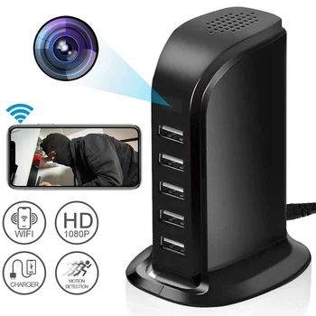 Mini 4K WI-fi Kamera HD Bezdrátová videokamera Zabezpečení, USB Nabíječka, kamera Baby Monitor Fotoaparátu Videokamera IP Kamera pro Smart Home