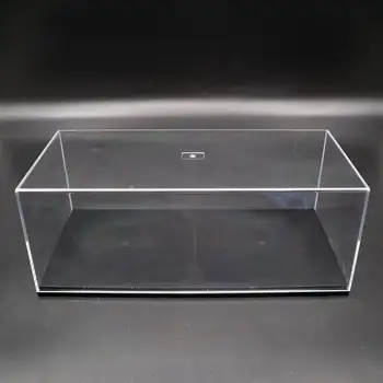 Model Auto Akrylové Případě, Display box Transparentní Prachotěsný s Černým podkladem 1/64 1/43 1/32 1/18 1/24