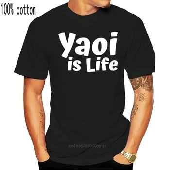 Muži tričko Krátký rukáv Yaoi Je život, Yaoi T Košile(1) tee topy Ženy t-shirt